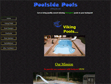 Tablet Screenshot of poolsidepools.com